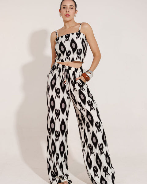 CONJUNTO CALÇA E CROPPED PANTALONA  DUBAI