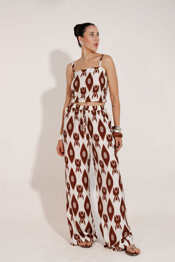 CONJUNTO CALÇA E CROPPED PANTALONA  DUBAI