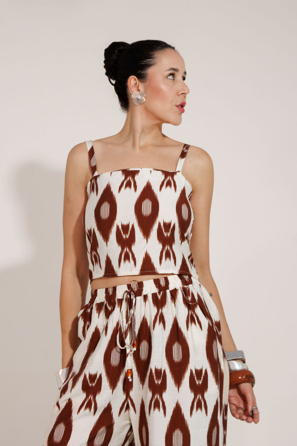 CONJUNTO CALÇA E CROPPED PANTALONA  DUBAI