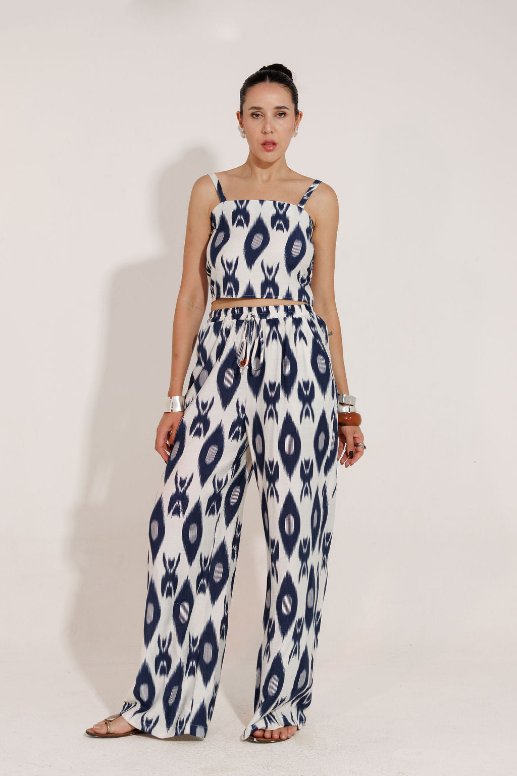 CONJUNTO CALÇA E CROPPED PANTALONA  DUBAI