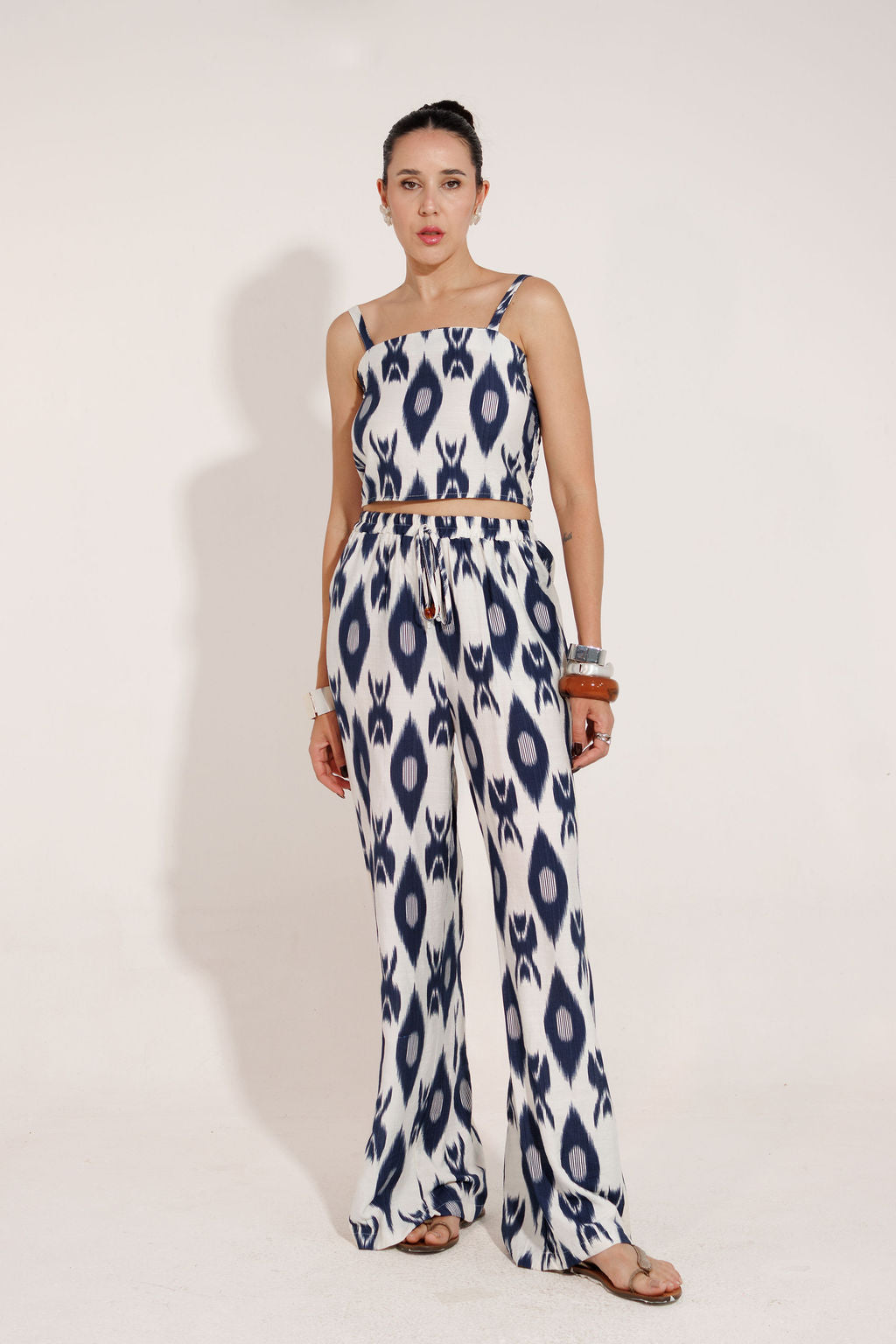 CONJUNTO CALÇA E CROPPED PANTALONA  DUBAI