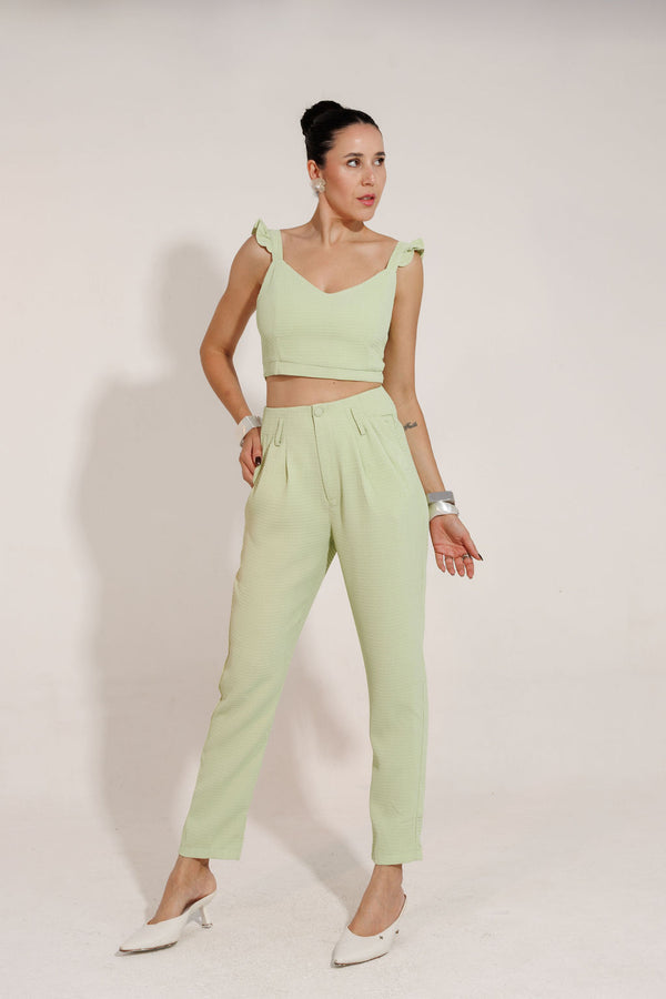 CONJUNTO CALÇA E CROPPED ITALIA