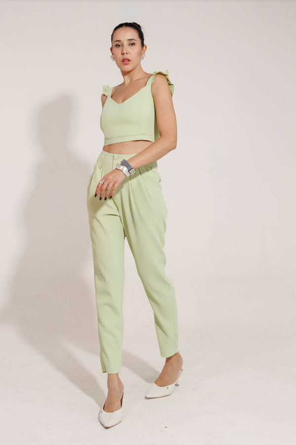 CONJUNTO CALÇA E CROPPED ITALIA