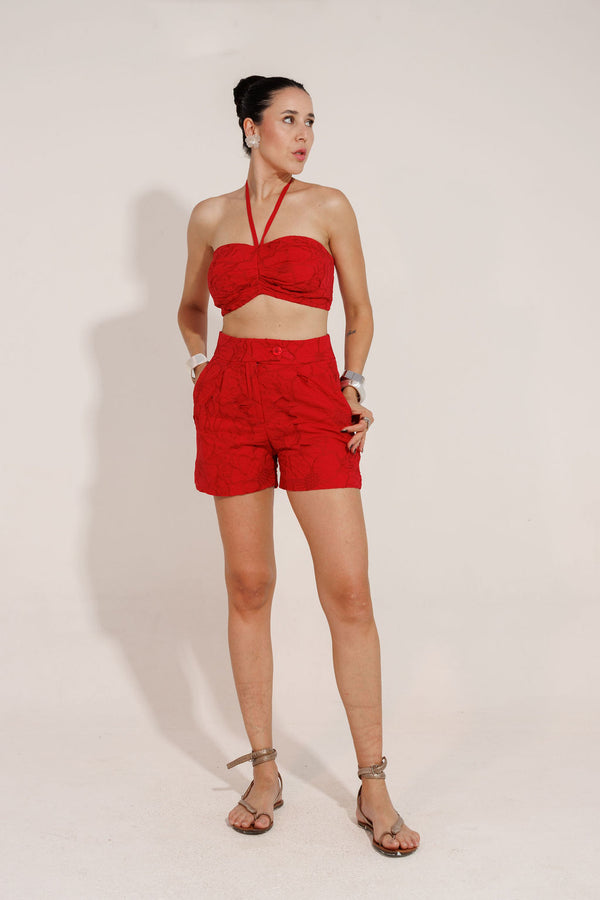 CONJUNTO CROPPED E SHORT BEATRIZ