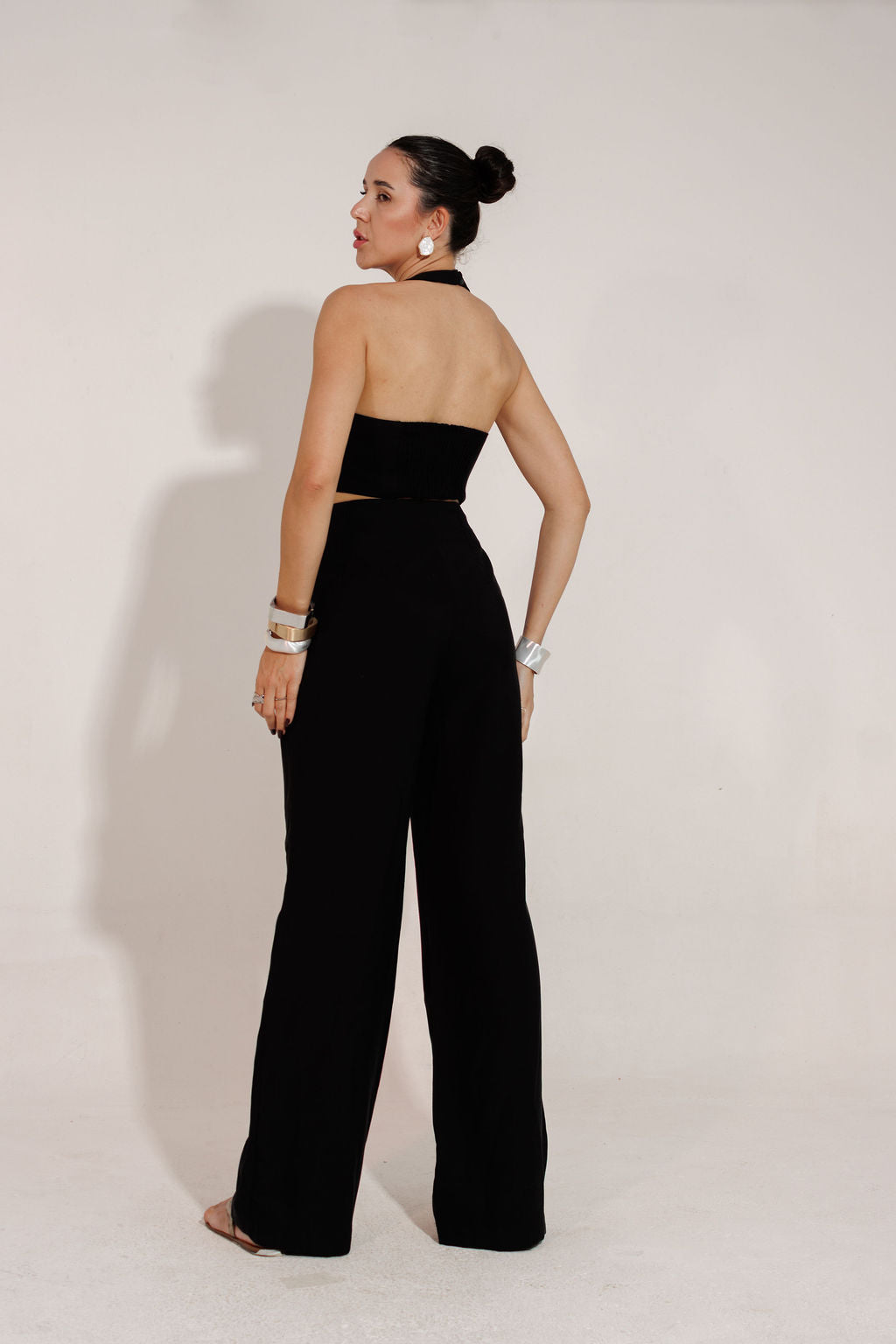 CONJUNTO ALFAIATARIA  CROPPED E CALÇA ELIZ