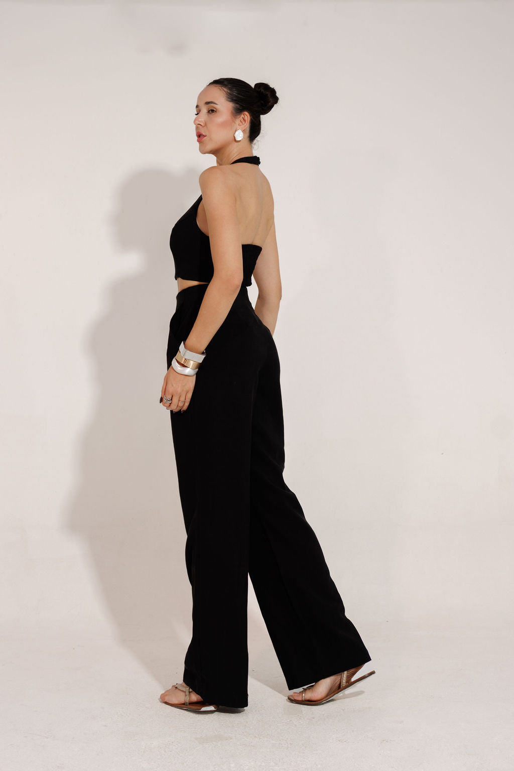 CONJUNTO ALFAIATARIA  CROPPED E CALÇA ELIZ