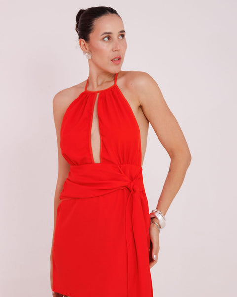 VESTIDO CURTO DECOTE ISÍS