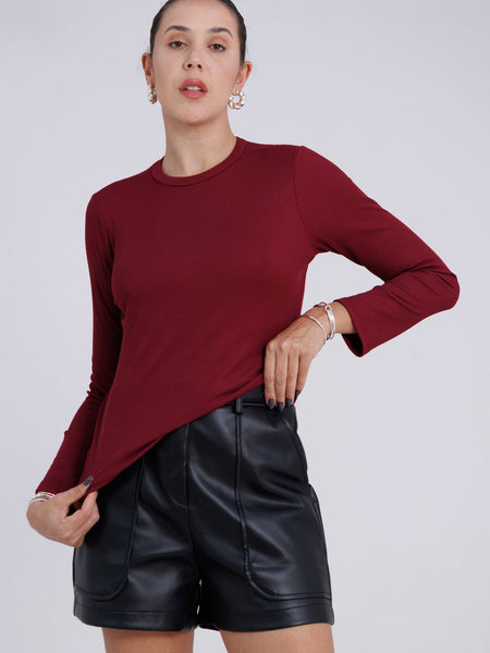BLUSA CANELADA PELUCIADA