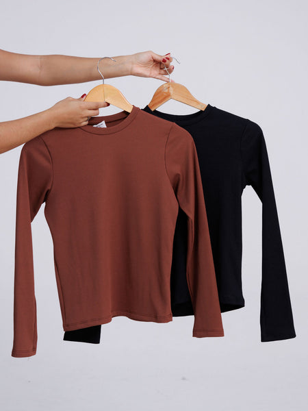 BLUSA CANELADA PELUCIADA
