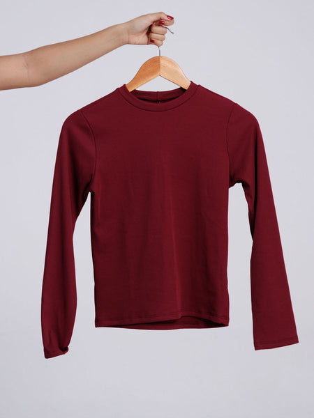 BLUSA CANELADA PELUCIADA