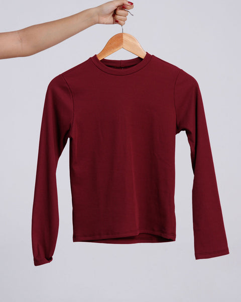 BLUSA CANELADA PELUCIADA