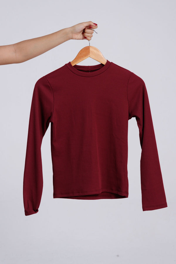 BLUSA CANELADA PELUCIADA