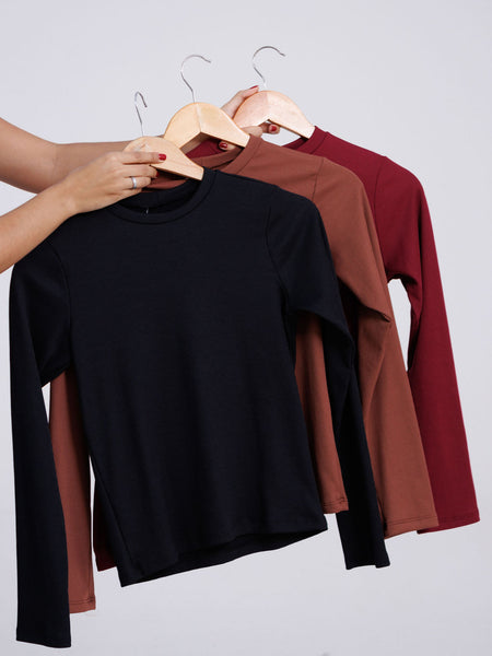 BLUSA CANELADA PELUCIADA