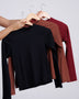 BLUSA CANELADA PELUCIADA