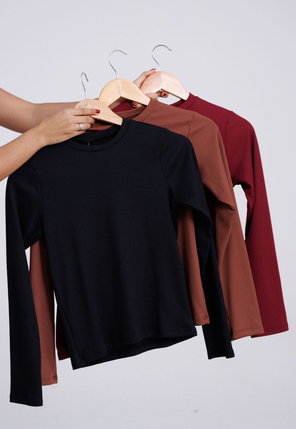 BLUSA CANELADA PELUCIADA