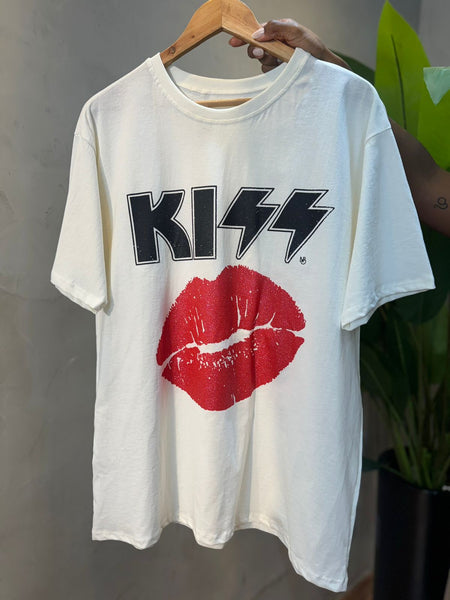 TSHIRT OVERSIZE ALGODÃO KISS