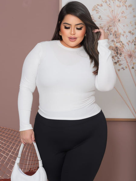 BLUSA CANELADA PELUCIADA