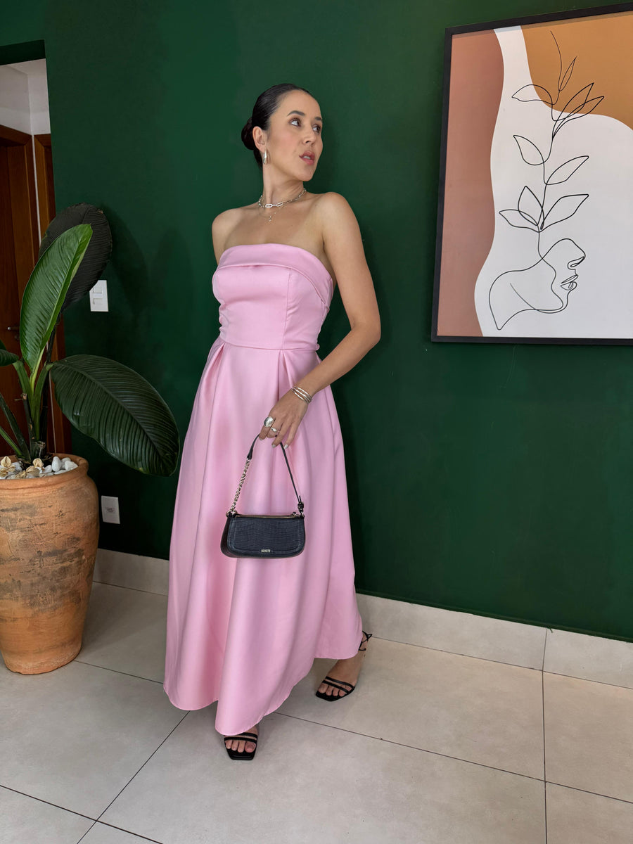VESTIDO MIDI TOMARA QUE CAIA ISABELA