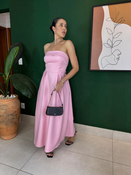 VESTIDO MIDI TOMARA QUE CAIA ISABELA