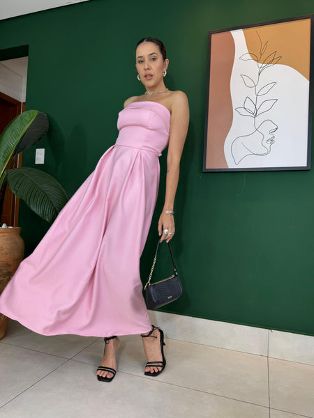 VESTIDO MIDI TOMARA QUE CAIA ISABELA