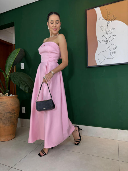 VESTIDO MIDI TOMARA QUE CAIA ISABELA