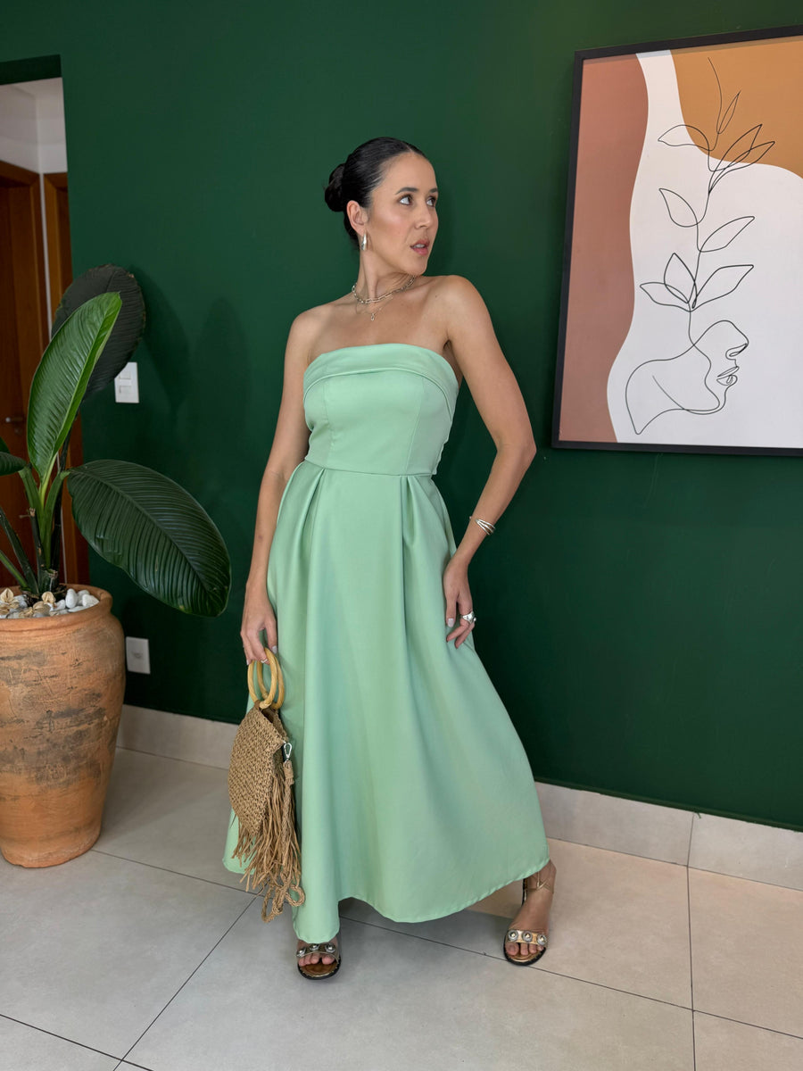 VESTIDO MIDI TOMARA QUE CAIA ISABELA
