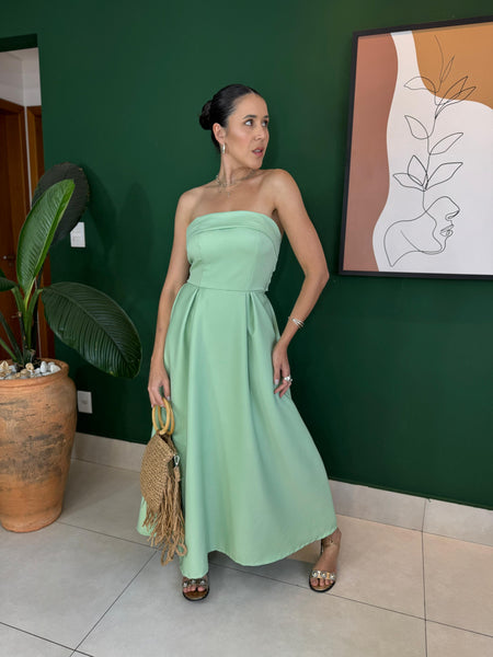 VESTIDO MIDI TOMARA QUE CAIA ISABELA