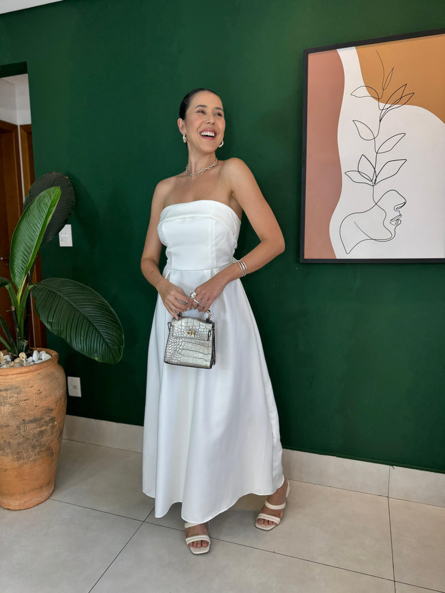 VESTIDO MIDI TOMARA QUE CAIA ISABELA