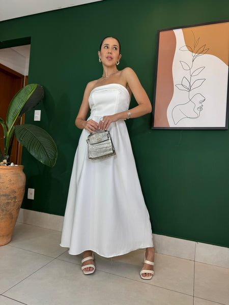 VESTIDO MIDI TOMARA QUE CAIA ISABELA