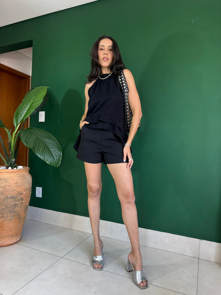 BLUSA ESTILO FRENTE ÚNICA COM BABADO AGNES