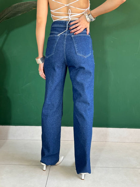 CALÇA JEANS WIDE LEG MERLIN