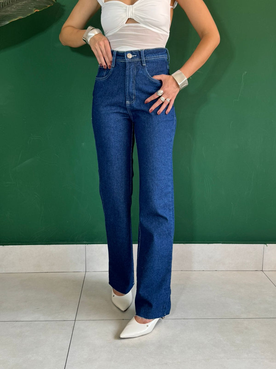CALÇA JEANS WIDE LEG MERLIN