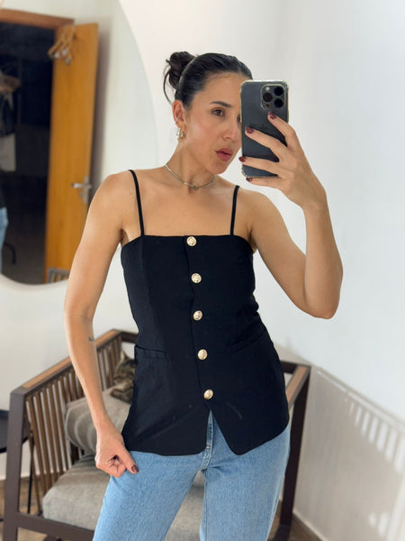 BLUSA ALFAIATARIA BOTOES