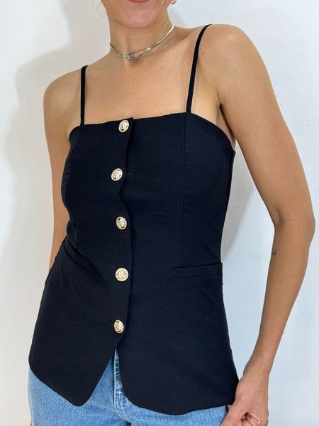 BLUSA ALFAIATARIA BOTOES