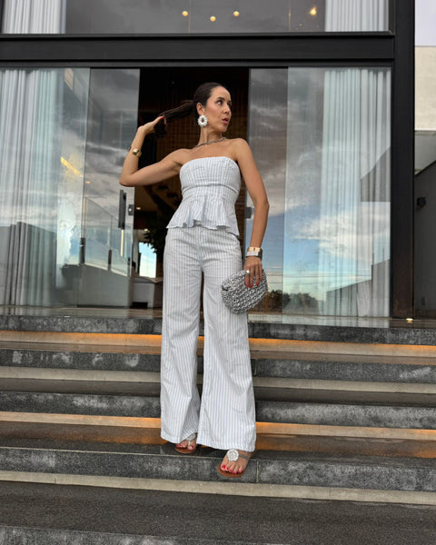 CALÇA PANTALONA LISTRAS NÁUTICO