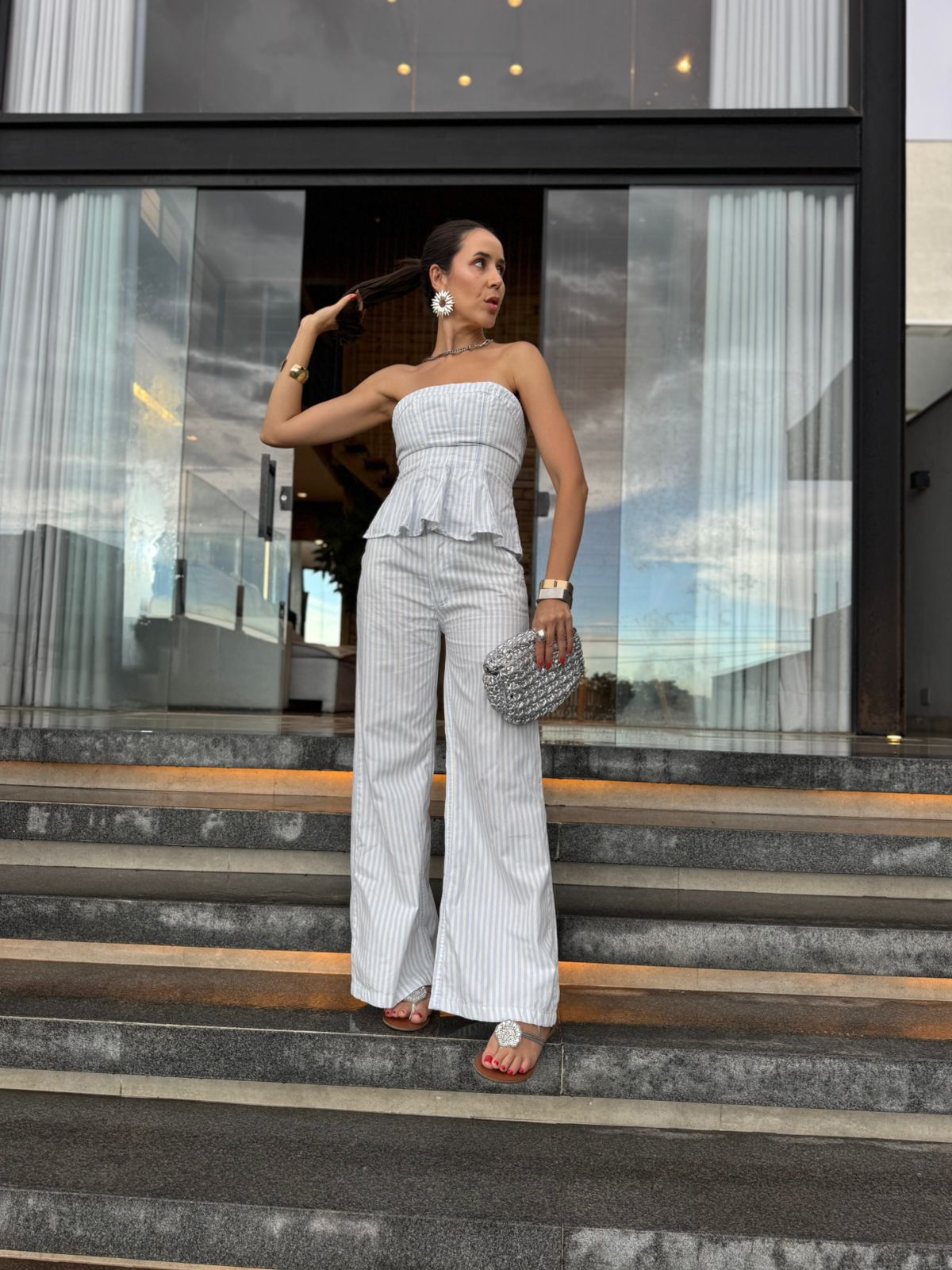 CALÇA PANTALONA LISTRAS NÁUTICO