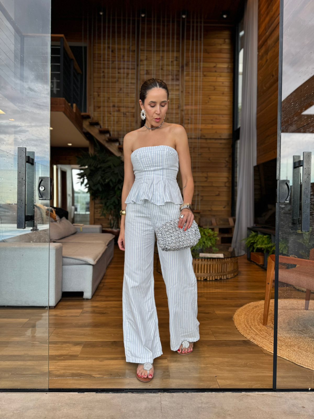 CALÇA PANTALONA LISTRAS NÁUTICO