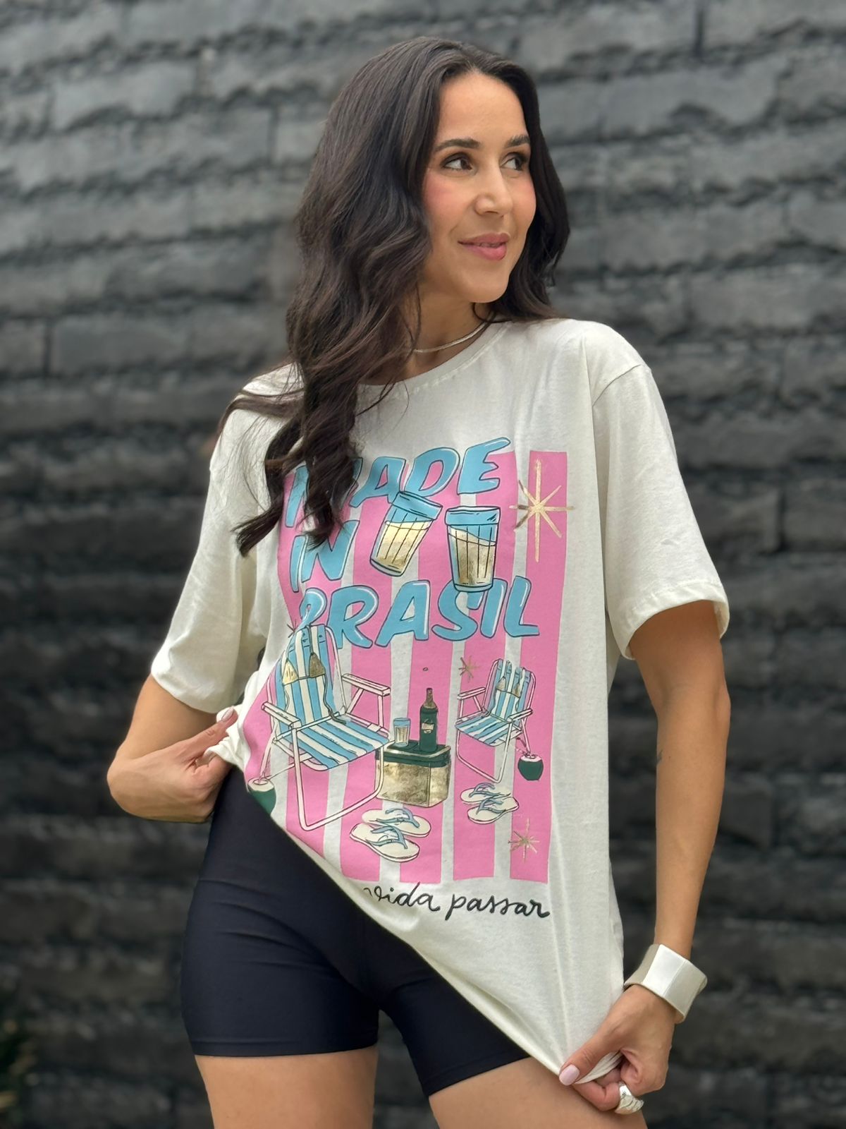 TSHIRT OVERSIZE ALGODÃO VENDO A VIDA