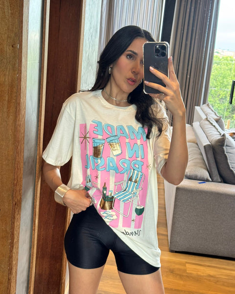 TSHIRT OVERSIZE ALGODÃO VENDO A VIDA