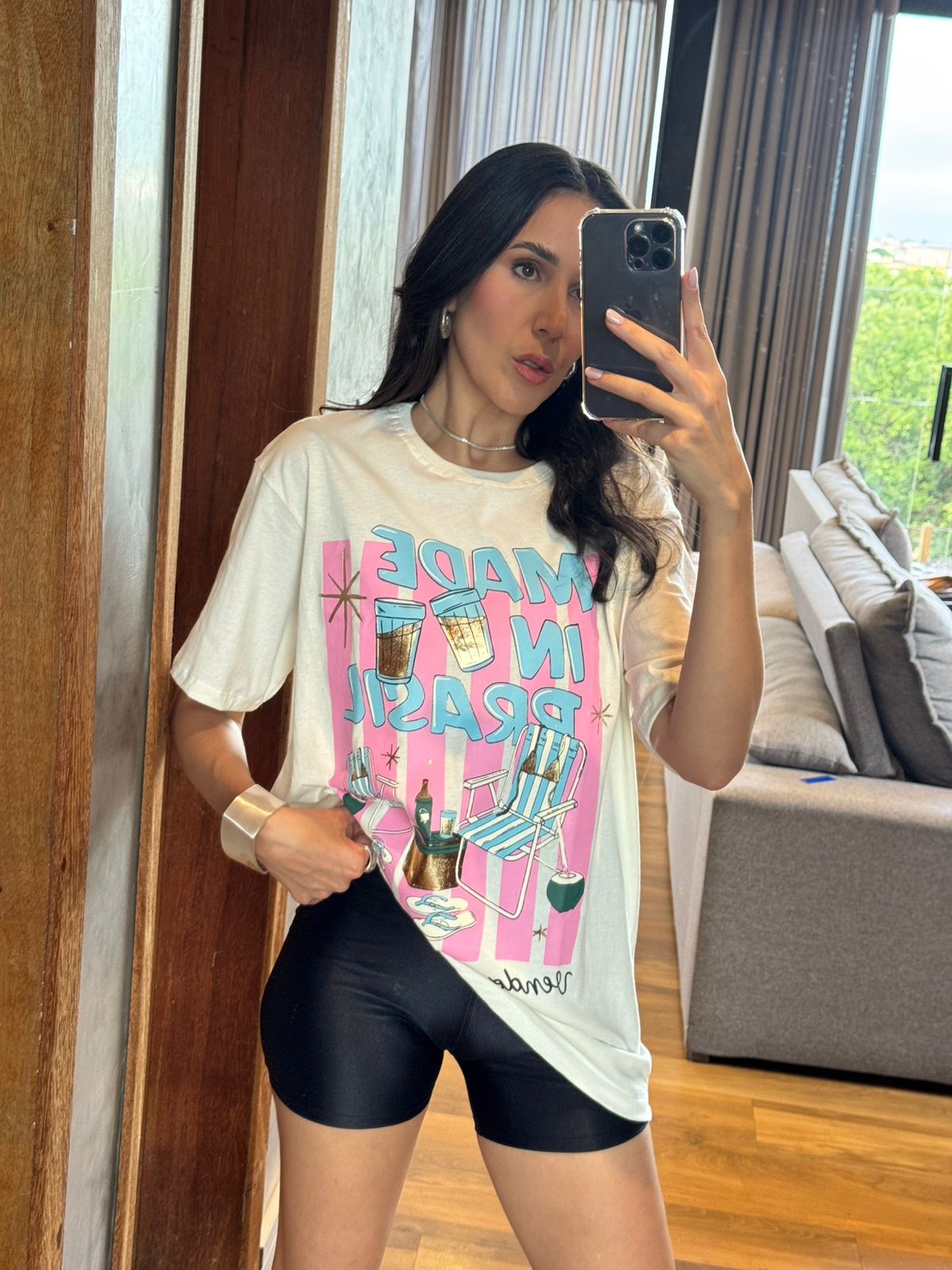 TSHIRT OVERSIZE ALGODÃO VENDO A VIDA