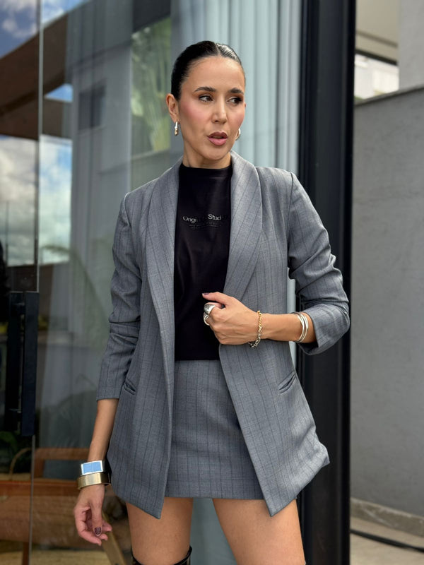 BLAZER ALFAIATARIA  RISCA DE GIZ BZ01A