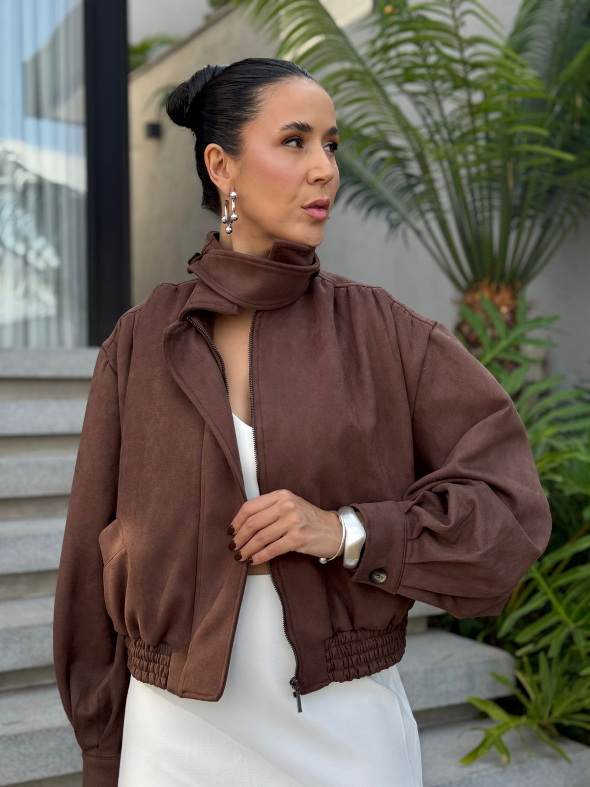 JAQUETA CAMUSA BOMBER AUREA