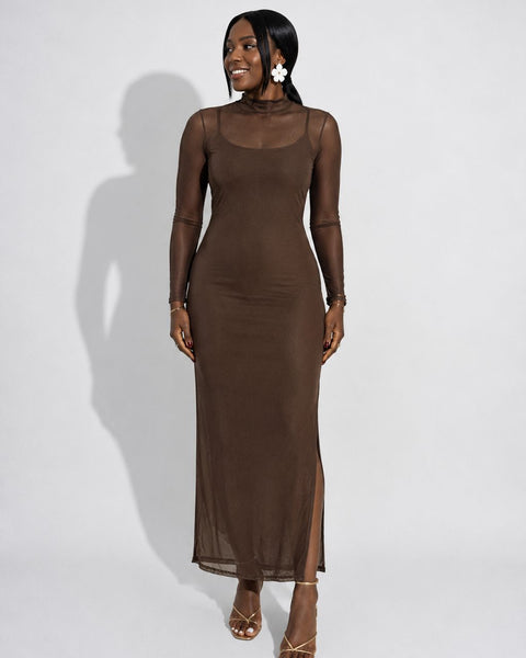 VESTIDO TULE MIDI  LIS0