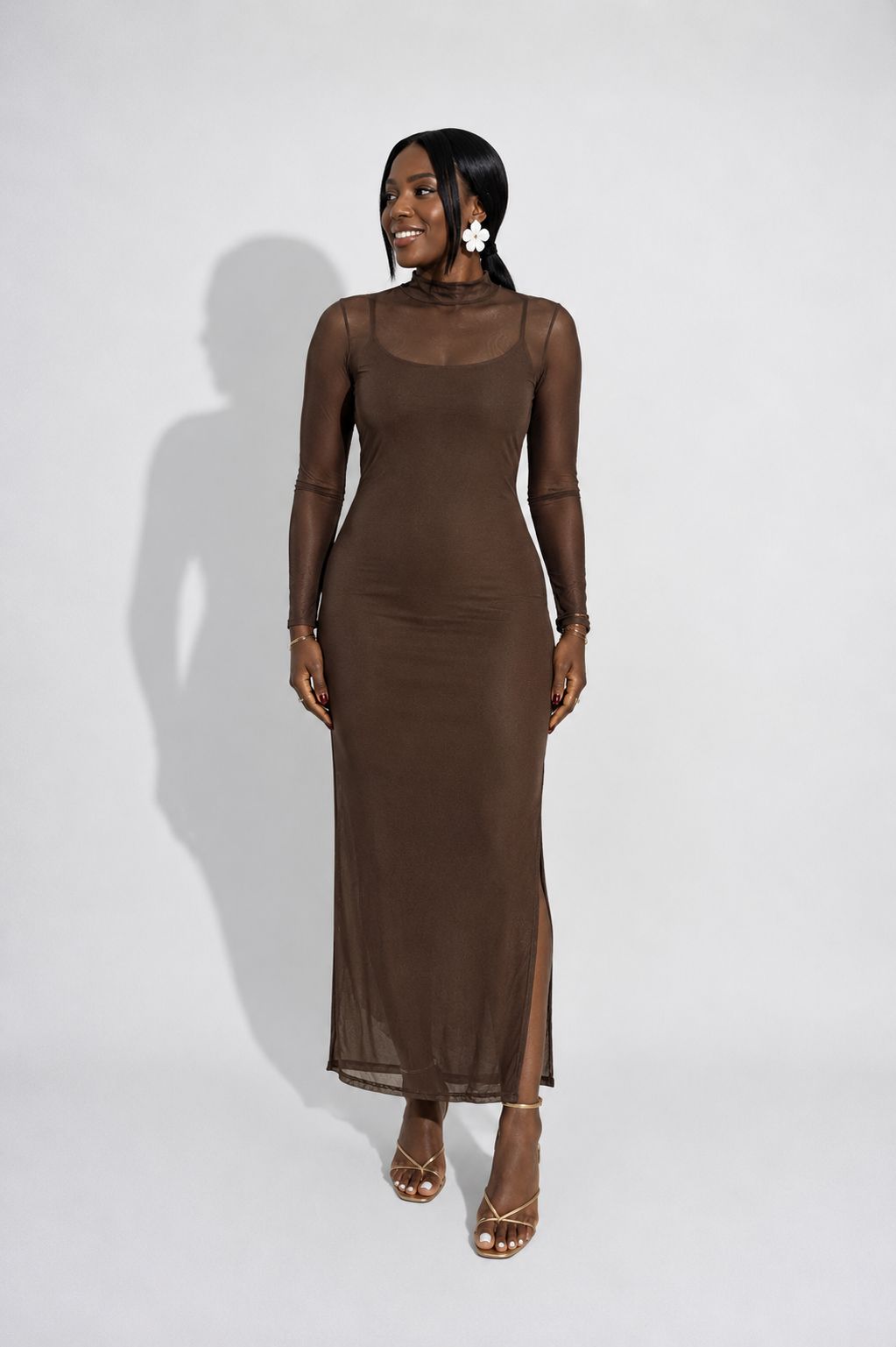 VESTIDO TULE MIDI  LIS0
