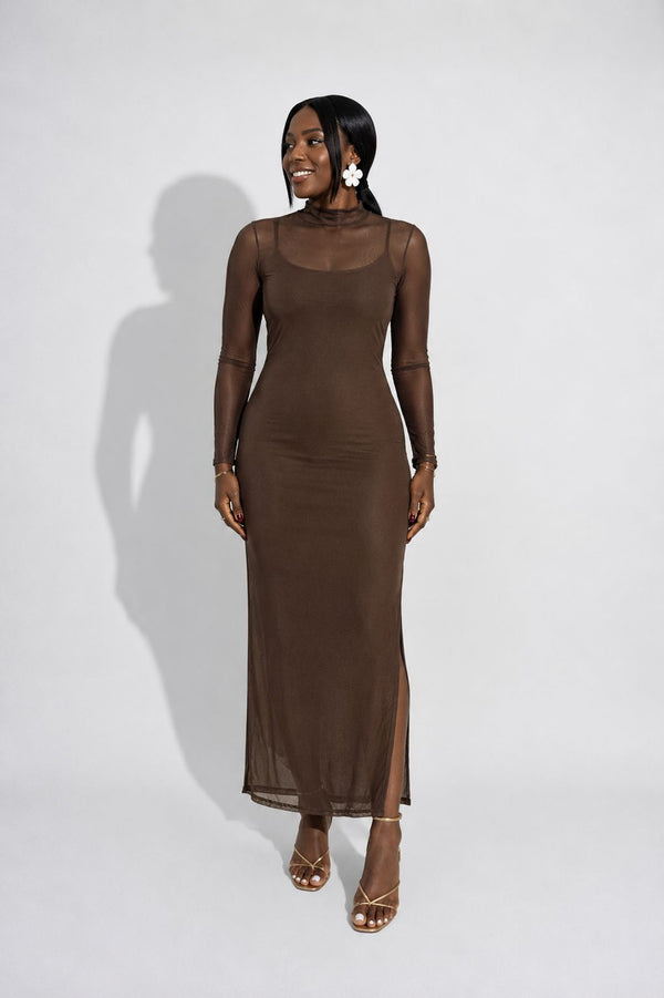 VESTIDO TULE MIDI  LIS0