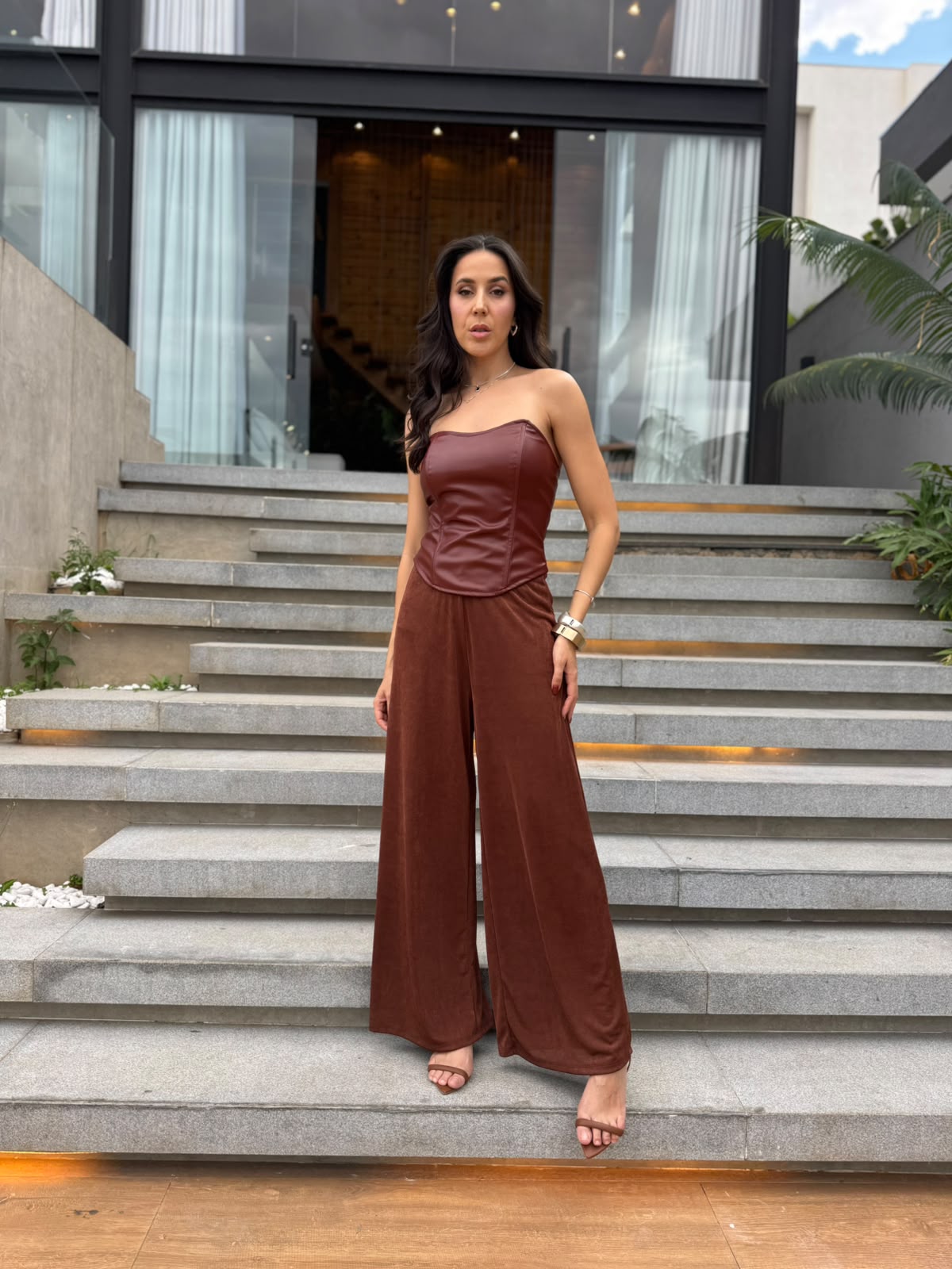 CONUNTO CALÇA E TOMARA QUE CAIA AMANDA