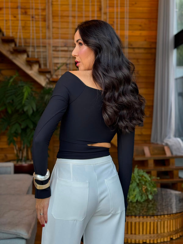 BLUSA MALHA CANELADO POWER SASHA