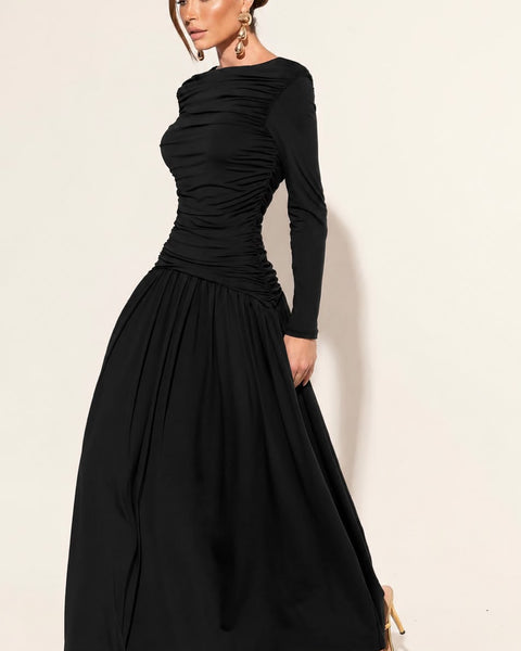 VESTIDO MANGA LONGA POLIAMIDA  BRUNA