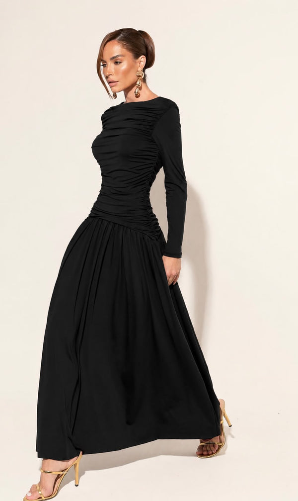 VESTIDO MANGA LONGA POLIAMIDA  BRUNA