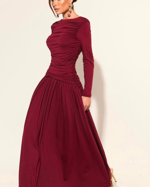 VESTIDO MANGA LONGA POLIAMIDA  BRUNA